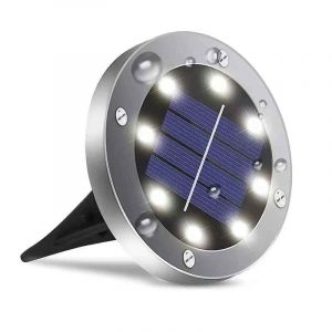 Spot Lumineux Led Solaire Encastrable Dans Le Sol,Imperméable Conforme À La Norme Ip68,Éclairage D'extérieur- Dilei1pc White Light - Neuf