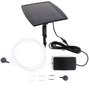 Pompe À Oxygène Solaire Écologique Pour Aquariums, Fontaines Et Cultures Hydroponiques- Silencieuse, Efficace Et Durable - Neuf