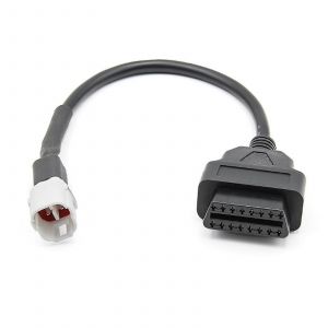 Adaptateur de câble pour programmation moto-yamaha connecteur obd2 4 broches universel - Neuf