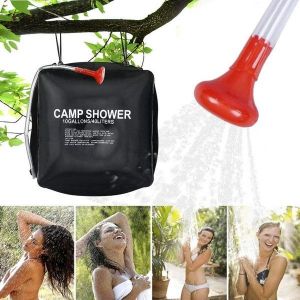 Douche De Camping Solaire 40 L - Douche D'extérieur Portable Pour Camping, Randonnée Et Voyage - Installation Facile Et Design Pratique - Neuf