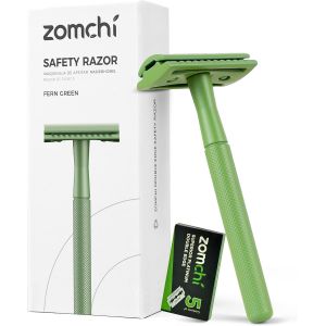 ERYI-Rasoir De Surete Femme - Rasoir Femme Metal - Rasoir Manuel Homme Et Femme - Rasoir De Sécurité Reutilisable - Vert - Neuf