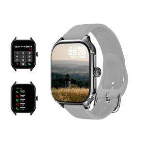 Keshuyou H9 2025 Montre Intelligente 2.01 Pouces Écran Hd Recevoir Faire Des Appels Message Vue Mode Sport Prévisions Météorologiques Montre Intelligente.Silver. - Neuf