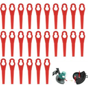 Lame Debrouissalleuses,Coupe Bordure à Lame Plastique 100 Pièces,Lame Coupe Bordure Pour Jardin Et Pelouse Coupe Bordures,Accessoires Pour Outillage De Jardin (Rouge) - Neuf