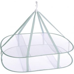Filet de séchage pliable en maille à suspendre - 2 couches pour soutien-gorge, sous-vêtements, chaussettes, multifonctionnel pour le linge et le séchage rapide de votre linge facilement - Neuf