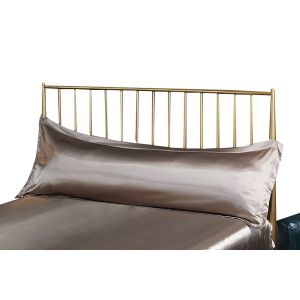 Housse De Coussin Double Longue En Satin Rafra&icirc;chissant Avec Fermeture Portefeuille 48x150cm - Neuf