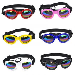 Lot De 6 Lunettes Pour Chien - Coupe-Vent - Antibuée - Protection Uv - Pour Chats Et Petits Chiens - Neuf