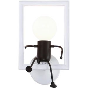 Subzonal-Applique Murale Humanoïde Créative, Appliques Murales Art Déco, Applique Murale D'intérieur Moderne Pour Chambre, Chambre D'enfants, Couloir, Avec E27 Lumière Blanche - Neuf