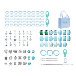 Kit De 113 Pi&egrave;ces Pour La Cr&eacute;ation De Bracelets Diy Avec Perles Et Breloques Pour La Confection De Bijoux. - Neuf