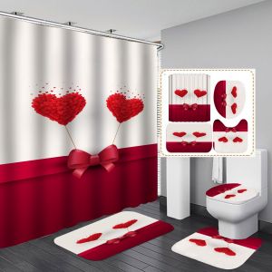 Saint-Valentin - Rideau de douche (Style 19) - Neuf