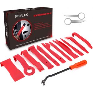 MEVRONISSHOP-14PCS Outil Demontage Garniture, Outils pour Garnitures Panneau, Auto Outil de Demontage de Panneau/Autoradio/Accessoires/Porte/Tableau - Neuf