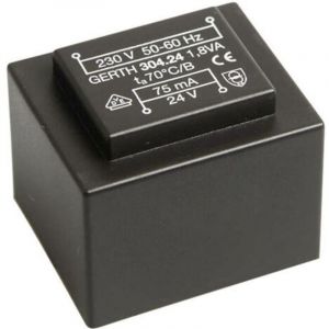 Pt301201 Transformateur Pour Circuits Imprim&eacute;s 1 X 230 V 1 X 12 V/ac 1.80 Va 150 Ma - Gerth - Neuf