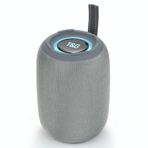Enceinte Bluetooth Camouflage 15W Portable Avec Subwoofer Et LED Colorées Gris YONIS - Neuf