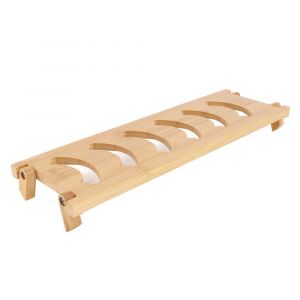 (6 Grille)Tasse À Thé En Bambou Porte-Étagère Tasse À Thé Égouttage Rack - Neuf