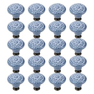 20 pcs tiroir tirer poign¿¿es ronds armoire boutons boutons de porte indigo - Neuf