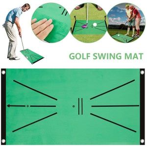 Tapis D'entraînement Pour La Détection Du Swing De Golf - Aide À La Frappe Portable Pour L'herbe, Durable, Antidérapant, Idéal Pour La Maison Et L'extérieur - Neuf