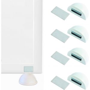 LETNERNY-Butée De Porte Magnétique 5 Pièces - Arret De Porte Sol - Stop Porte Pour Tous Les Sols Durs - Butoir Porte Adhesive Pour Assurer La Protection Des Portes Et Des Murs - Neuf