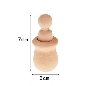 Ornements De No&euml;l En Bois Inachev&eacute;s Artisanat De Bricolage Peint &Agrave; La Main Accessoires De F&ecirc;te De No&euml;l Cr&eacute;atifs D&eacute;coration Pour La Maison C - Neuf