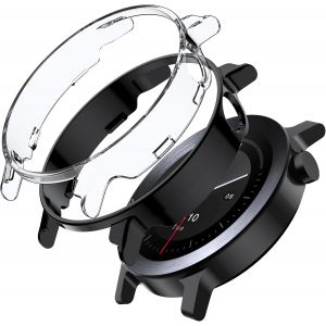 Kalanka-[2 Pièces Pc Coque Compatible Avec Cmf Watch 3 Pro,Coque Rigide En Pc,Iégère Anti-Chute Haute Sensibilité Protection,1 Transparent + 1 Noir - Neuf