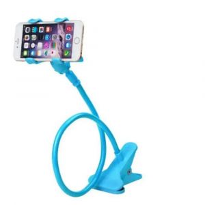 Support De T&eacute;l&eacute;phone Portable Universel,Bras Long Flexible,Paresseux,Pince De Lit,Tablette,Support De Voiture Pour Iphone Xs Samsung Blue - Neuf