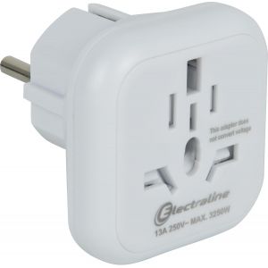 YTFHG-70039 Adaptateur de Voyage du Monde (Prise Type B, G, I, L, J, N) vers l'europe (Prise Type E et F) - Neuf