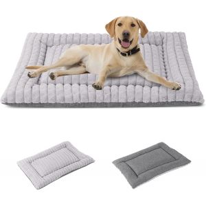 Matelas Pour Chien Matelas De Compagnie Matelas De Chien Réversible Doux Coussin Lavable Chat Chien Matelas Facile À Transporter Extérieur Fc014 (Gris,S(60 * 45cm)) - Neuf