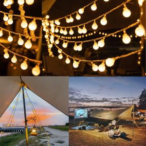 Jgd-Guirlande Lumineuse &Agrave; Led Ext&eacute;rieure Et Int&eacute;rieure - 10 M - 100 Led - &Eacute;tanche Ip44 - Pour F&ecirc;te, Mariage, Chambre - Blanc Chaud - Neuf