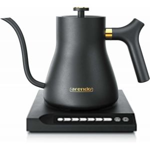 - Bouilloire Éléctrique Mika 0,5 Litre - Station De Base 360° - Sélection De 7 Températures, De 40 À 100 Degrés - Acier Inoxydable - Protection Contre La Surchauffe - Sans Bpa - Design Japonais - Neuf