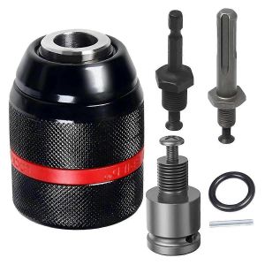 Mandrin de perçage sans clé multifonction 1,5-13 mm auto-serré avec support 1/2-20UNF,complet avec 3/8 po - Neuf