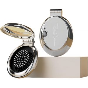 Folding Hair Brush With Travel Mirror Round Portable Bag Foldable Hair Brush Travel Hair Brush Mini Hair Brush Boys Girls Hair Massage Comb - Neuf