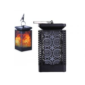 Lanternes solaires &agrave; flamme vacillante pour d&eacute;coration ext&eacute;rieure de jardin et de terrasse - Neuf