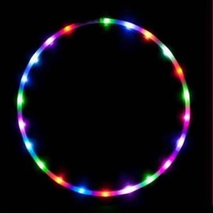 Led Cerceau De Fitness Hoop (Ultragrip/Glitter) Travel Hula Hoop - Pliable Hula Hoop Pondéré, Pour Aerobic Et Hoop Danse :90cm - Neuf