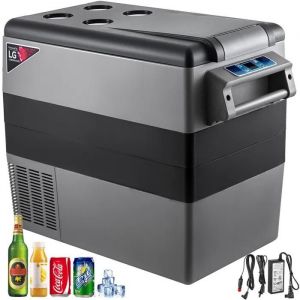 R&eacute;frig&eacute;rateur de Voiture-Duoku-55L-Compresseur Portable Mini Cong&eacute;lateur Glaci&egrave;re &Eacute;lectrique-Argent - Neuf
