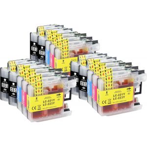 Cartouche Lc223Xl Compatible Pour Cartouche Lc223 Brother Cartouche Lc221 Brother Pour Mfc-J4420Dw J4620Dw J4625Dw J5320Dw J5620Dw J480Dw Dcp-J4120Dw J562Dw (3 Noir 3 Cyan 3 Magenta 3 Jaune) - Neuf