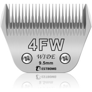 Lames Larges Et Amovibles 4fw Pour Le Toilettage Des Chiens,Compatibles Avec Les Tondeuses Andis,Oster A5,Km10,Longueur De Coupe 3/8 Pouces (9,5 Mm) - Neuf