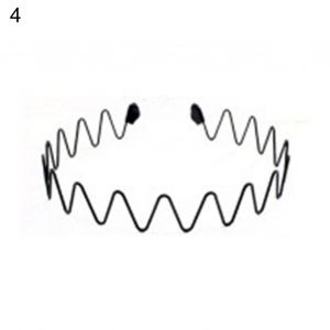 Bande De Cheveux Unisexe Réglable En Métal, Style Ondulé, Clips Cerceaux Pour Hommes-4 - Neuf