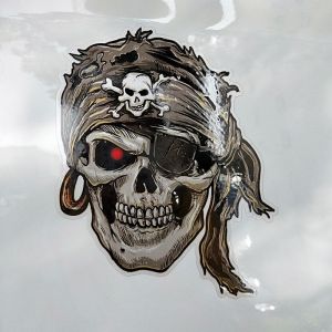 Lot De 5 Autocollants Décoratifs Pour Voiture, Motif Tête De Mort Et Pirate, Petits Autocollants En Papier, Pour Voiture, Camion, Tireur D'élite, Marine, Armée, Militaire - Neuf