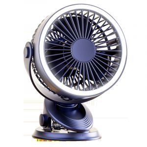 Ventilateur &agrave; pince rechargeable pour voiture et bureau ventilateur silencieux &agrave; rotation 360 degr&eacute;s design compact pour voiture bureau maison rafra&icirc;chissement efficace en &eacute;t&eacute; - Neuf