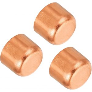 KALANKA-5/8'' ID Cuivre Tuyau Fin Cap, 3 Paquet Cuivre Raccord Cap Sueur Branchez Soudure Connexion pour Plomberie CVC Air Climatiseur - Neuf