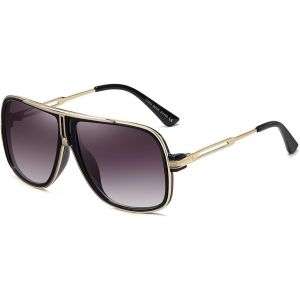 Lunettes De Soleil Pilot Homme Femme Rétro Classique Années 80 Oversized Vintage Lunettes Unisexe Claire Lentille - Neuf