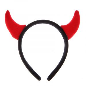 (Style 1) Serre-tête cornes de diable d'Halloween pour femme, coiffure d'Halloween, cerceau de cheveux d'Halloween, bijoux pour décoration de cosplay - Neuf
