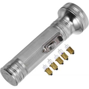 Lampe De Poche Vintage Torche Rétro Avec Ampoules Led Pour Camping Et Urgences Éclairage Extérieur Durable Et Portable - Neuf