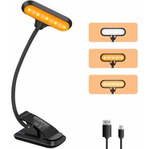 Lampe De Lecture, 9 Led Lampe Livre 3 Luminosité Rechargeable Par Usb 360°Rotatif Adapté Pour La Convient Pour La Au Lit,Liseuse,Tablette,L'étude,Livres,Voyages - Neuf