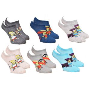 Chaussettes Enfant Licence Simpsons Fantaisie -Assortiment Mod&egrave;les Photos Selon Arrivages- Pack De 3 Paires Socquettes - Neuf