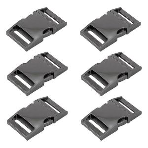 6pcs Paracord Bracelet Boucles 6pcs M&eacute;tal Boucle De Ceinture Boucles &Agrave; D&eacute;gagement Rapide,1 Pouce Gris - Neuf