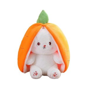 Poupée lapin mignonne,poupée cadeau de poupée pour enfants,lapin fraise transformé en lapin,poupée de fruits en peluche T - Neuf