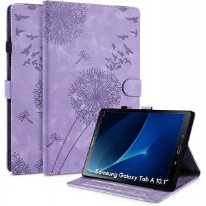 Kal-Coque Samsung Galaxy Tab A6 10.1 2016 Pissenlit Housse En Tablette Cuir Tpu Cover Case &Eacute;tui Housse De Protection Pour Samsung Galaxy Tab A6 10,1 Pouces T580/T585 Violet - Neuf