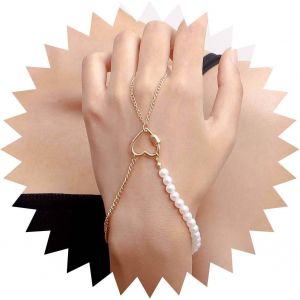 Eryi-Bracelet Hand Chain For Women Gold Snake Finger Ring Bracelet Gothic Slave Bracelet Hand Harness Personality Serpent Finger Chain Bracelet Jewelry For Girls - Neuf