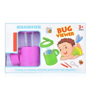 Ensemble de loupes et de bouteilles pour l'observation des insectes, jouet educatif pour enfants, exploration optique, puzzle, rose - Neuf