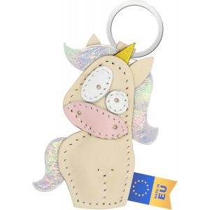 KAL-Porte-Clés Solide En Cuir Véritable De Qualité Supérieure, Fabriqué En Ue, Parfait Pour Noël, Anniversaire, Anniversaire De Mariage, Trouvez Votre Animal Préféré (Hibou), Motif Chouette, Taille - Neuf