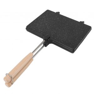 Main Sandwich Maker Antiadhésif Double Face Panini Appuyez Sur Le Grill Du Four Pour Le Petit Déjeuner De Crêpes De Pain Grillé Omelettes L'usage À La Maison - Neuf